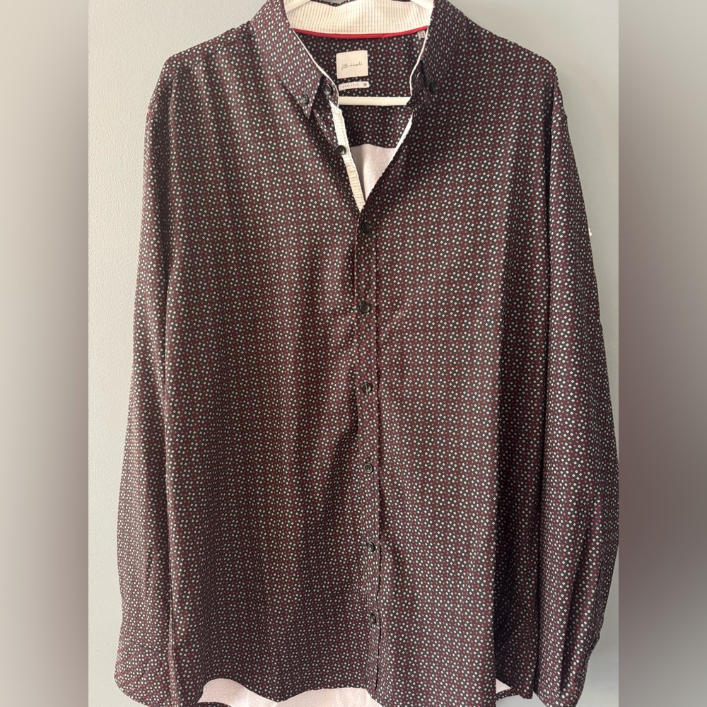 J.B. Holt Men's Athletic Button Down Shirt - Size L